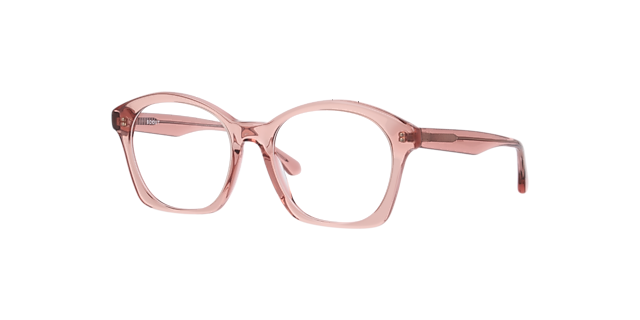 Monica Light Brown & Pink AcetateEyeglass Frames for Glasses Direct, Angle View