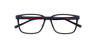 TH 2206 Blue Red PlasticEyeglass Frames for Glasses Direct, Closed View