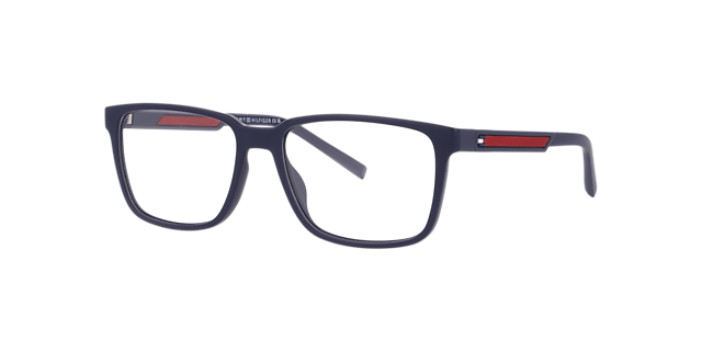 TH 2206 Blue Red PlasticEyeglass Frames for Glasses Direct, Angle View