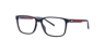TH 2206 Blue Red PlasticEyeglass Frames for Glasses Direct, Angle View