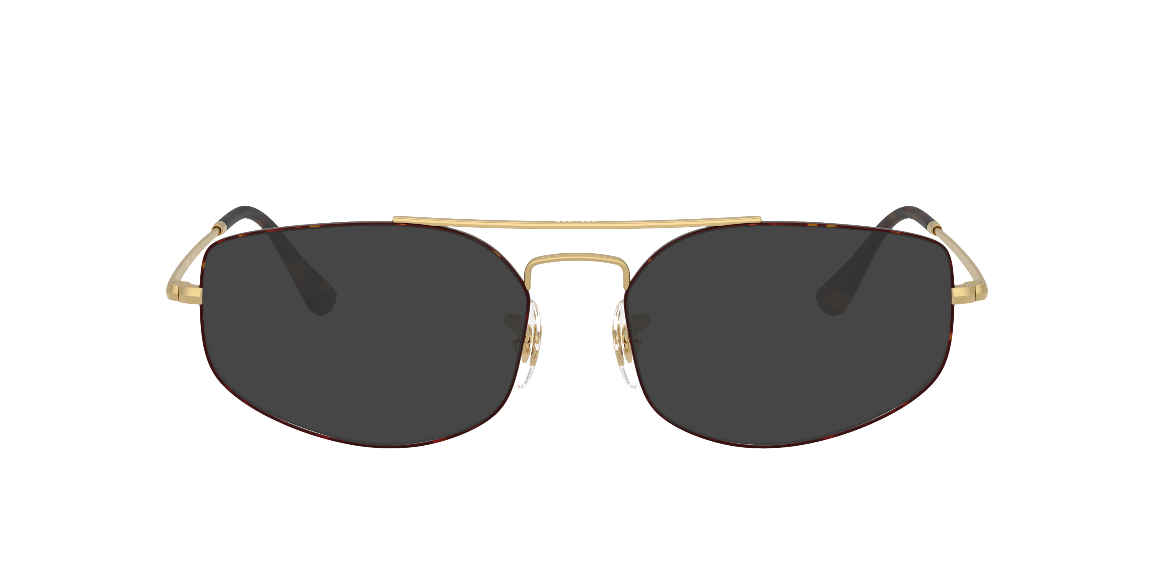 RB6545 Matte Havana On Matte Arista Gold MetalEyeglass Frames for Glasses Direct, with Tinted Lenses
