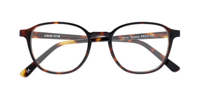 River Tortoise AcetateEyeglass Frames for Glasses Direct, Closed View