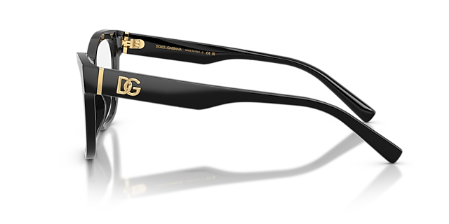 DG3430 Black AcetateEyeglass Frames for Glasses Direct, Side View