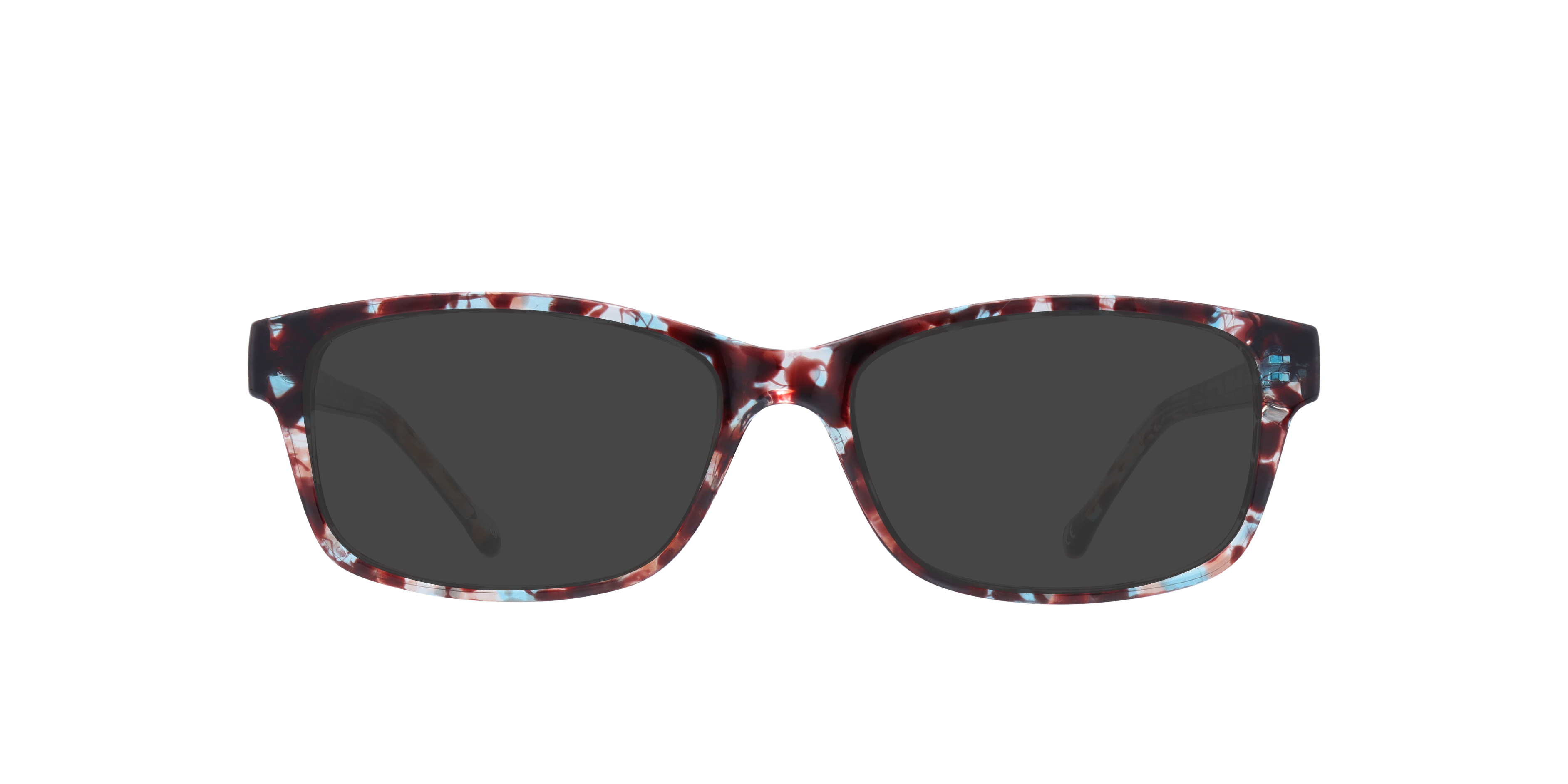 Daisy Brown Pattern PlasticEyeglass Frames for Glasses Direct, with Tinted Lenses