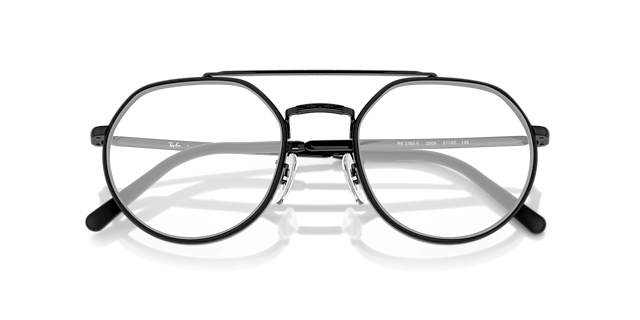 RB3765V Black MetalEyeglass Frames for Glasses Direct, Closed View