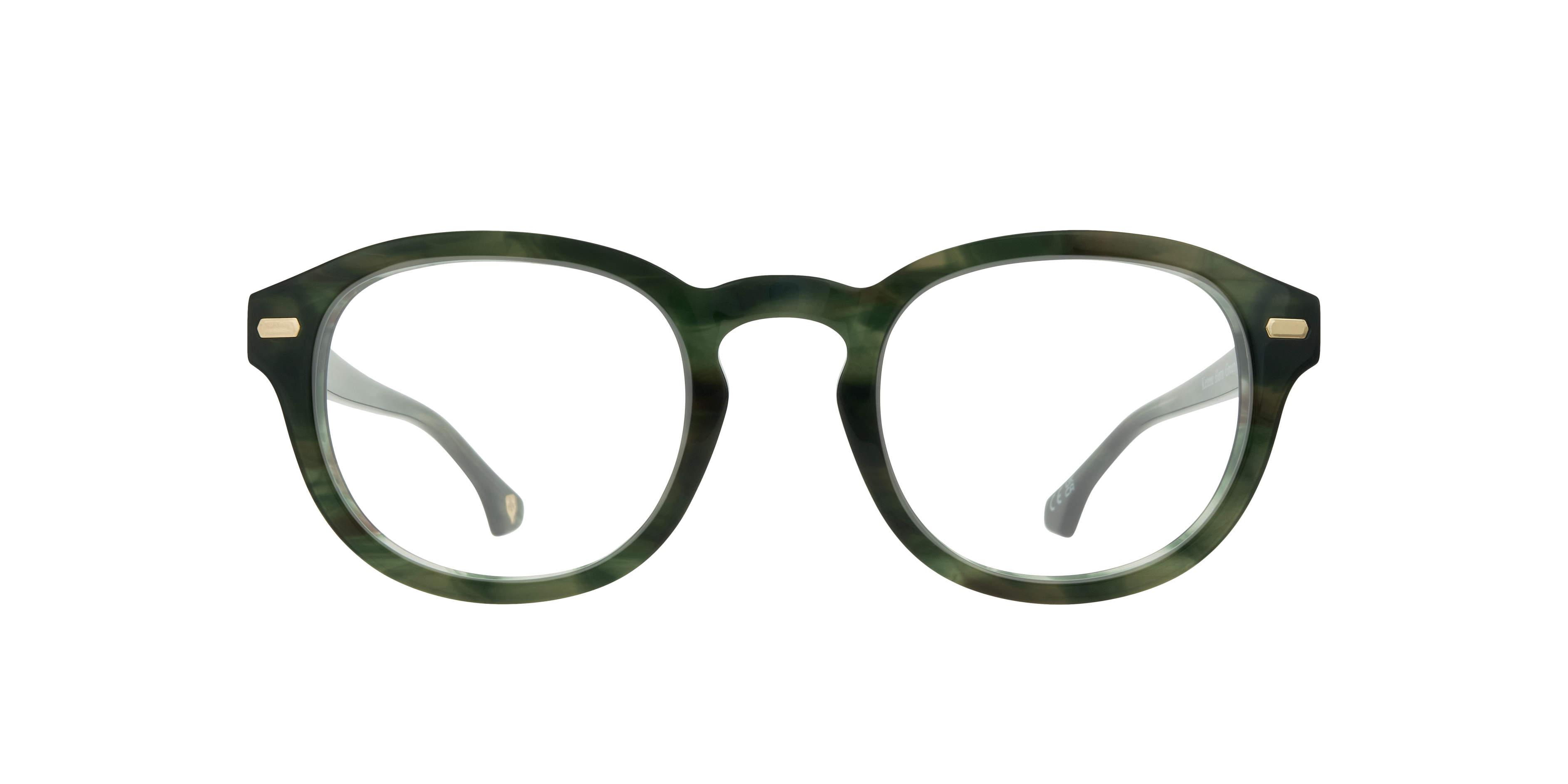 Keanu Horn Green AcetateEyeglass Frames for Glasses Direct, Front View