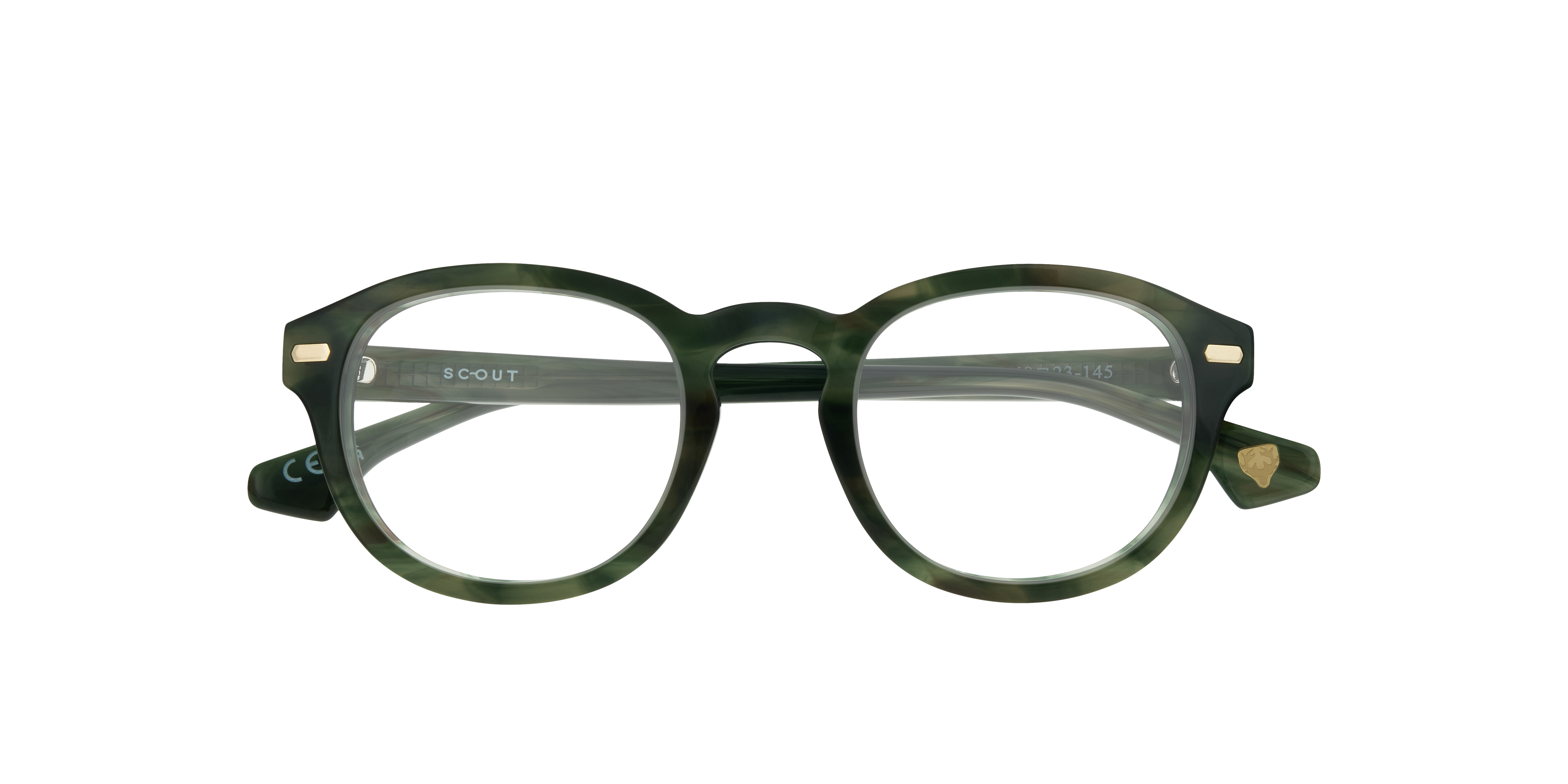 Keanu Horn Green AcetateEyeglass Frames for Glasses Direct, Closed View