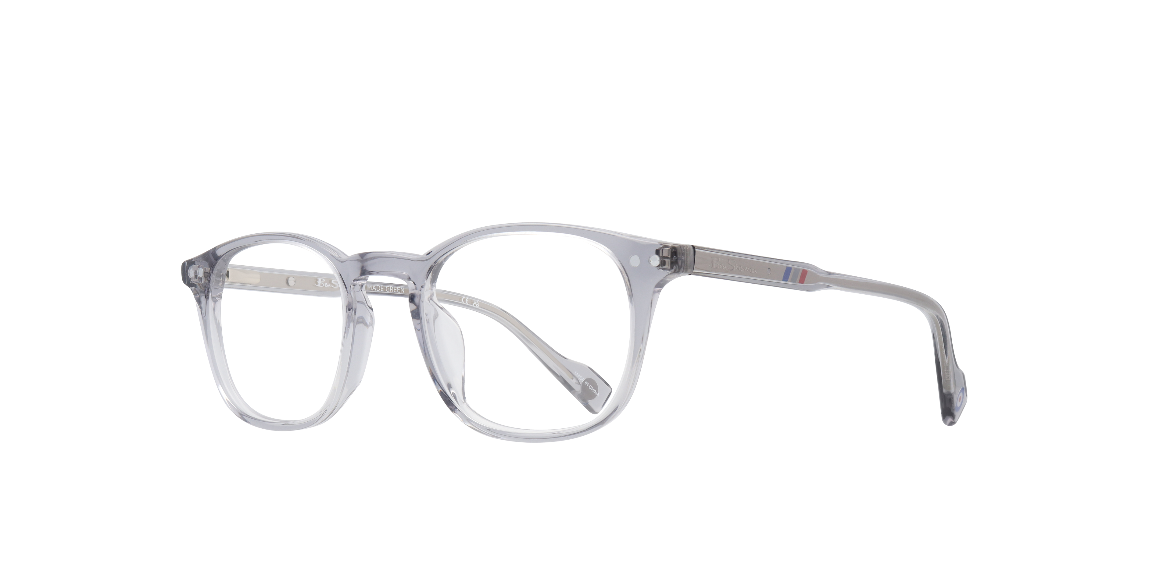 Lawrence Grey AcetateEyeglass Frames for Glasses Direct, Angle View