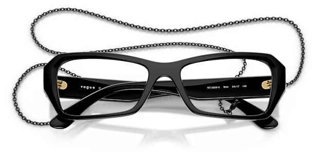 VO5656U Black PlasticEyeglass Frames for Glasses Direct, Closed View