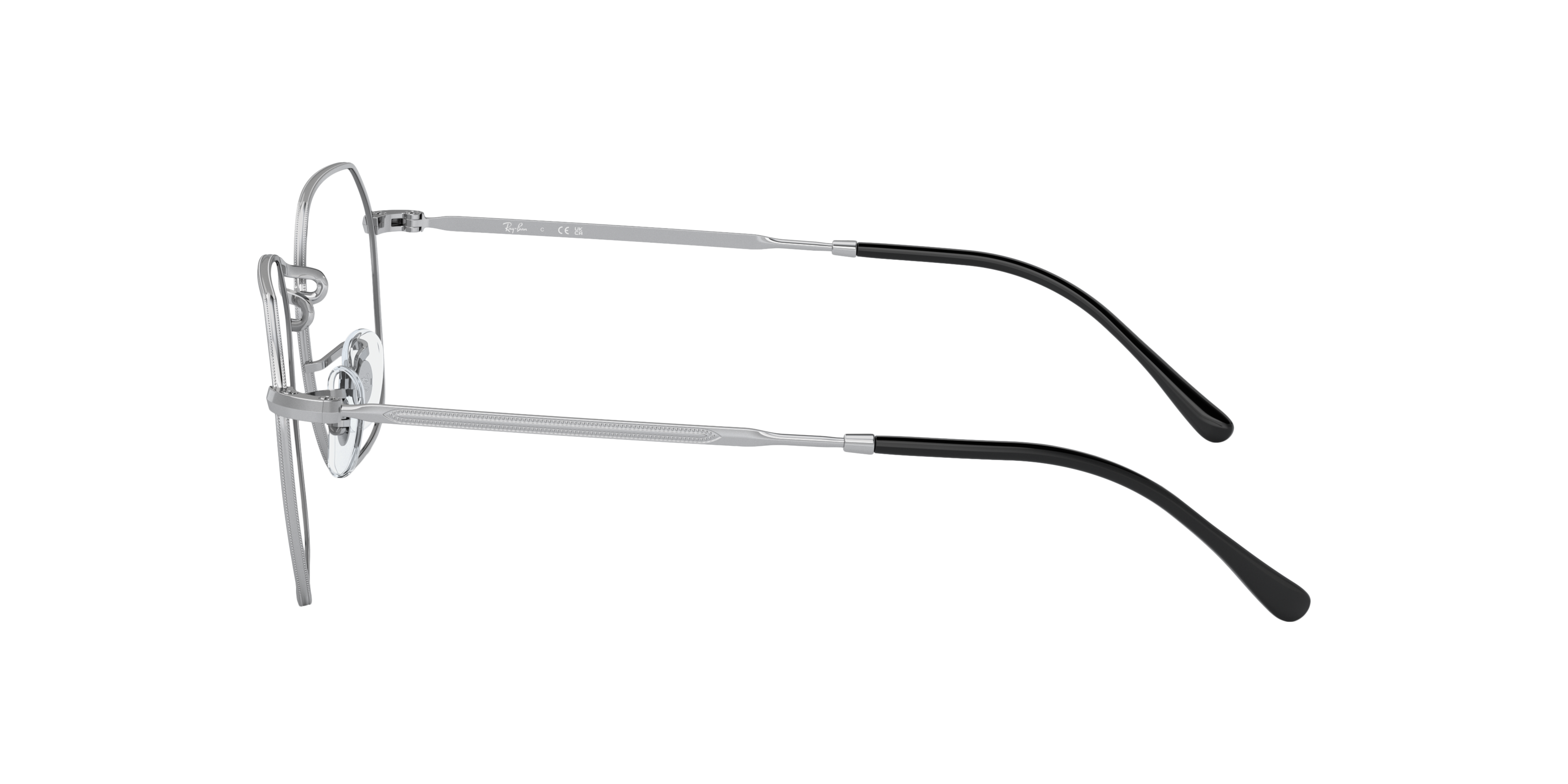 RB3694V Silver MetalEyeglass Frames for Glasses Direct, Side View