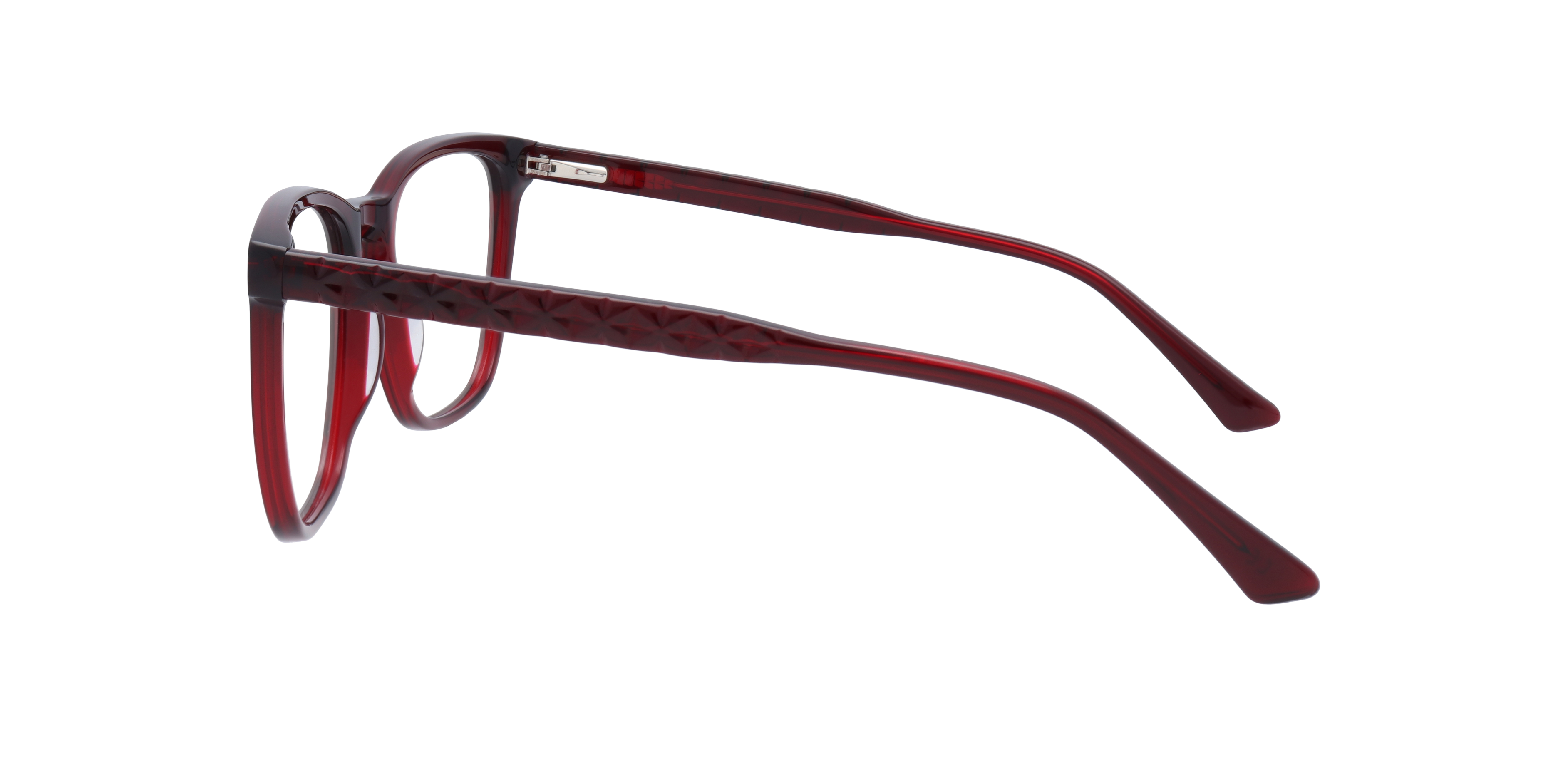 Elsie Milky Burgundy AcetateEyeglass Frames for Glasses Direct, Side View