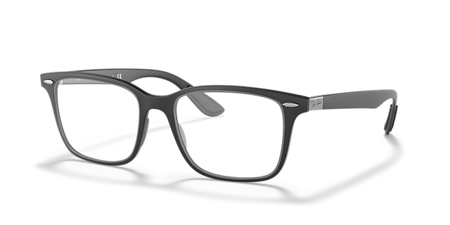 RB7144 Black PlasticEyeglass Frames for Glasses Direct, Angle View