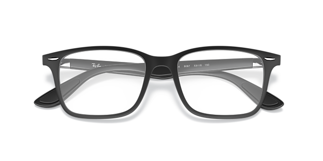 RB7144 Black PlasticEyeglass Frames for Glasses Direct, Closed View