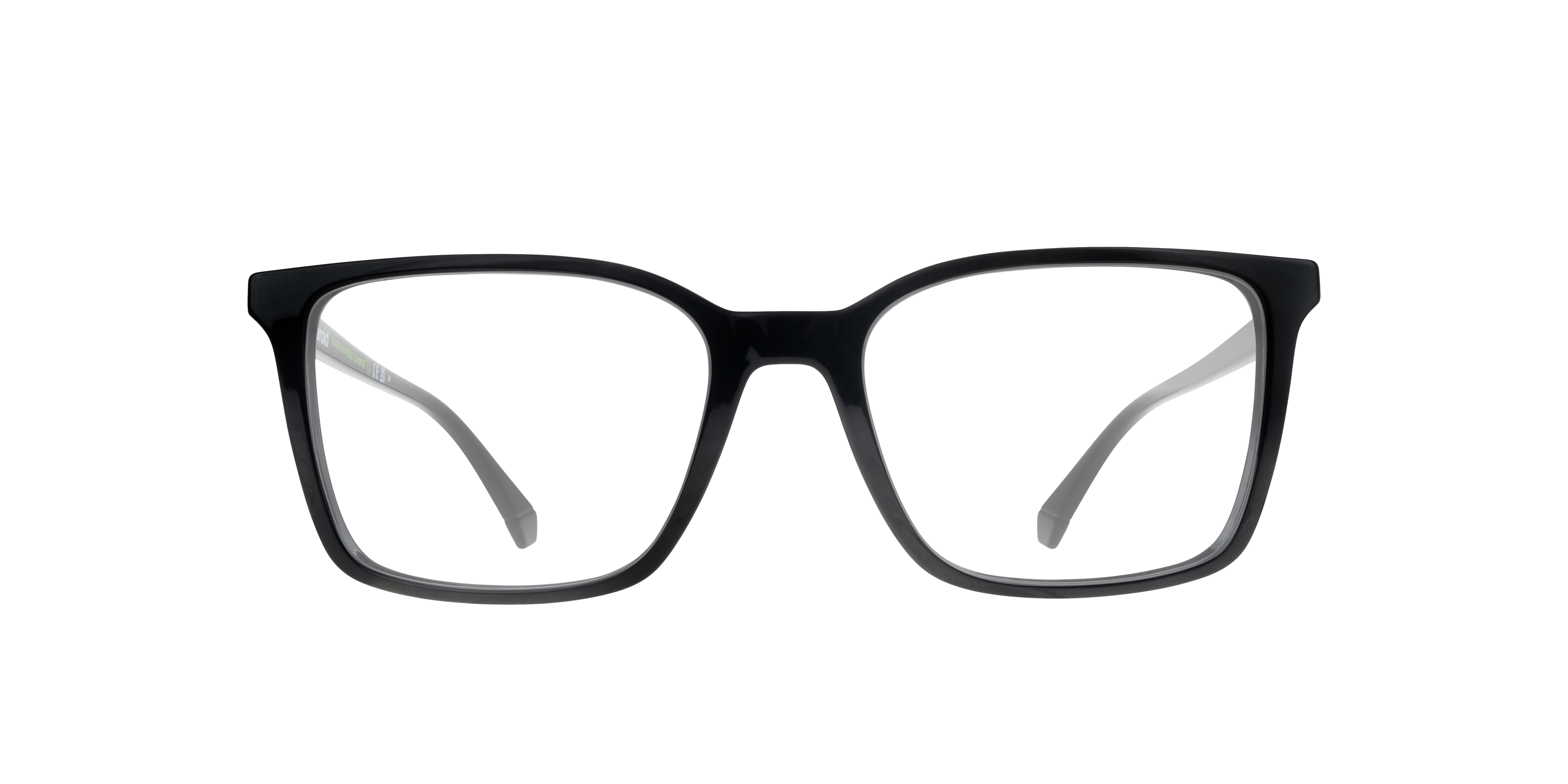 Glasses Direct ™ -PLD D499 Rectangle Black Glasses for Men