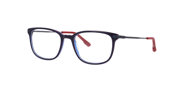 Nb4201 Blue AcetateEyeglass Frames for Glasses Direct, Angle View