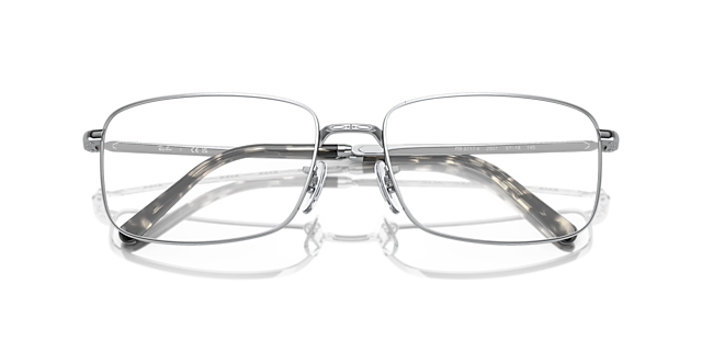 RB3717V Silver MetalEyeglass Frames for Glasses Direct, Closed View