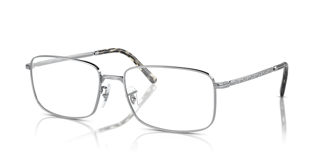 RB3717V Silver MetalEyeglass Frames for Glasses Direct, Angle View