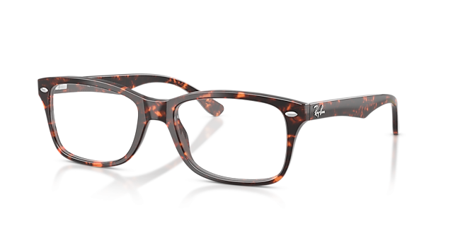 RB5228 Havana Red Turtle AcetateEyeglass Frames for Glasses Direct, Angle View