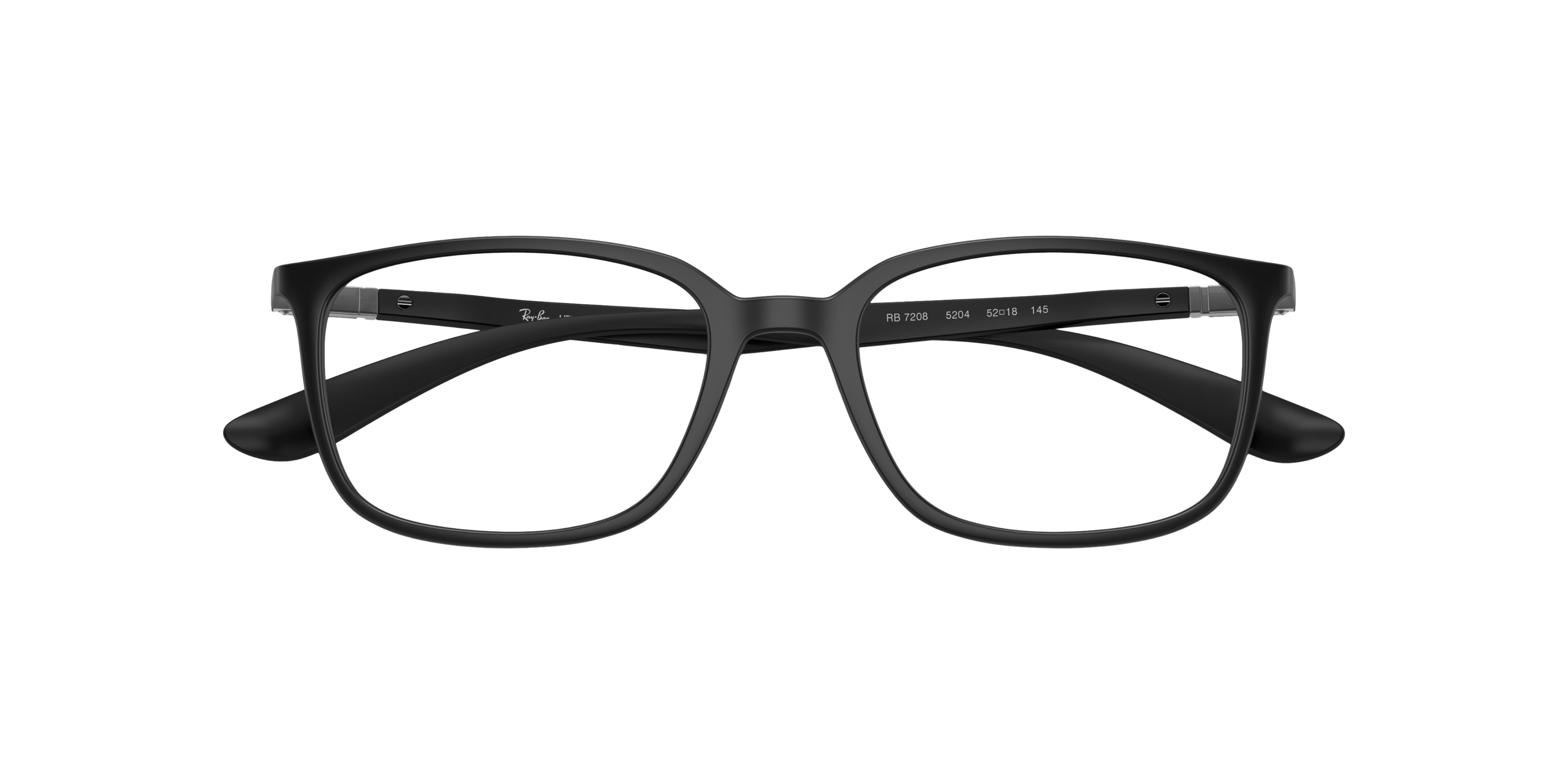 RB7208 Black PlasticEyeglass Frames for Glasses Direct, Closed View