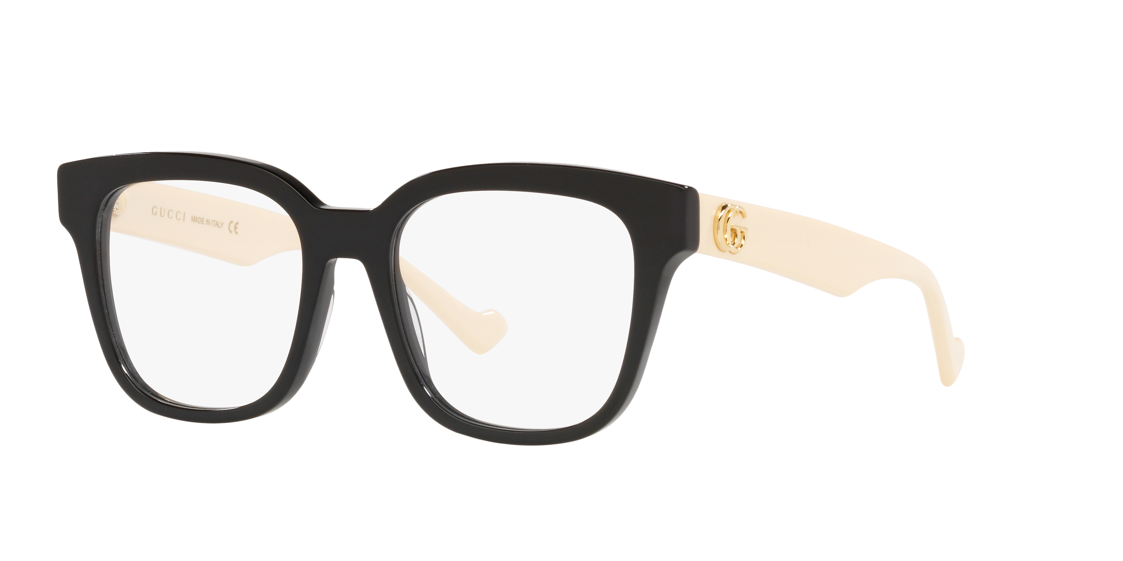 GG0958O Black AcetateEyeglass Frames for Glasses Direct, Angle View