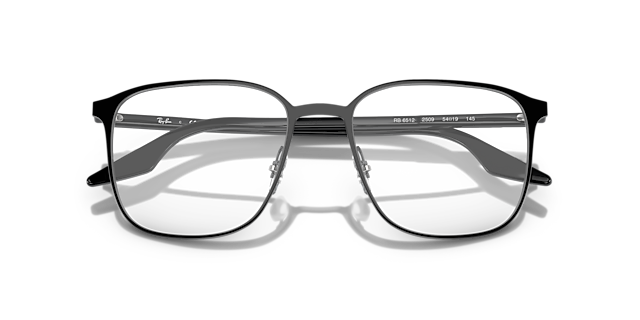 RB6512 Black MetalEyeglass Frames for Glasses Direct, Closed View