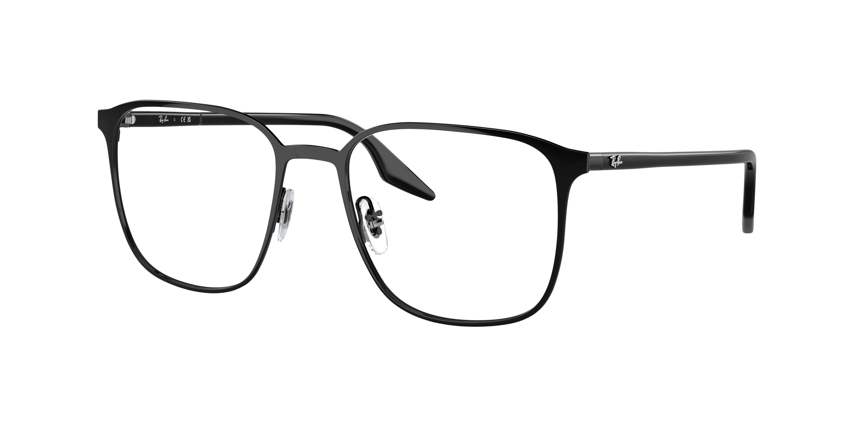 RB6512 Black MetalEyeglass Frames for Glasses Direct, Angle View