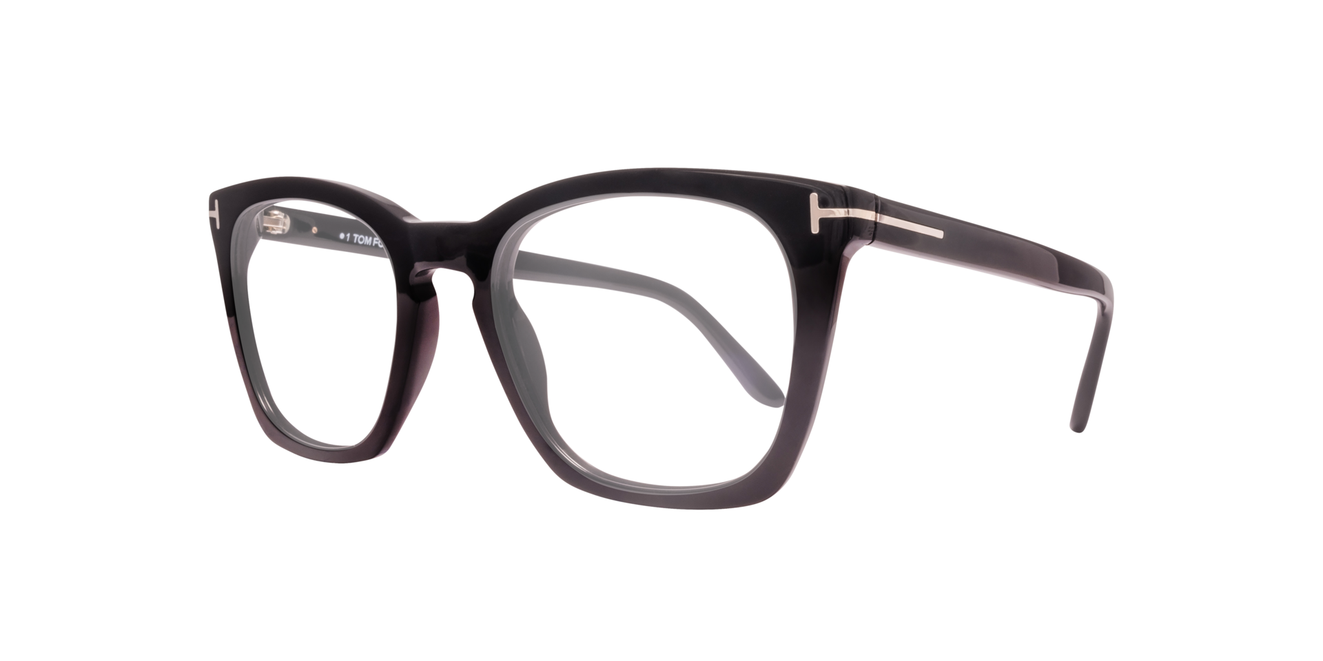 FT5736-B Black Shiny AcetateEyeglass Frames for Glasses Direct, Angle View