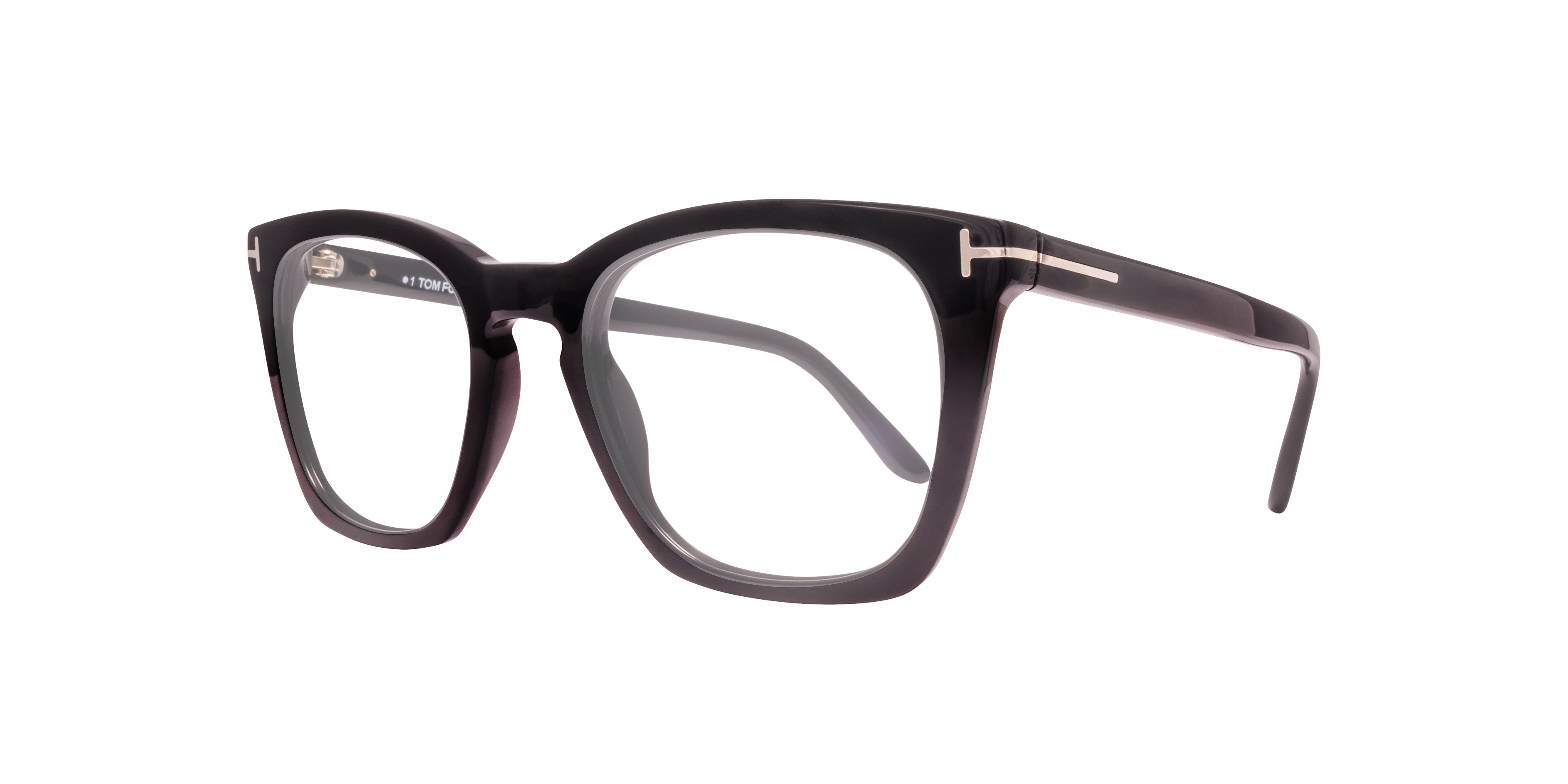 FT5736-B Black Shiny AcetateEyeglass Frames for Glasses Direct, Angle View