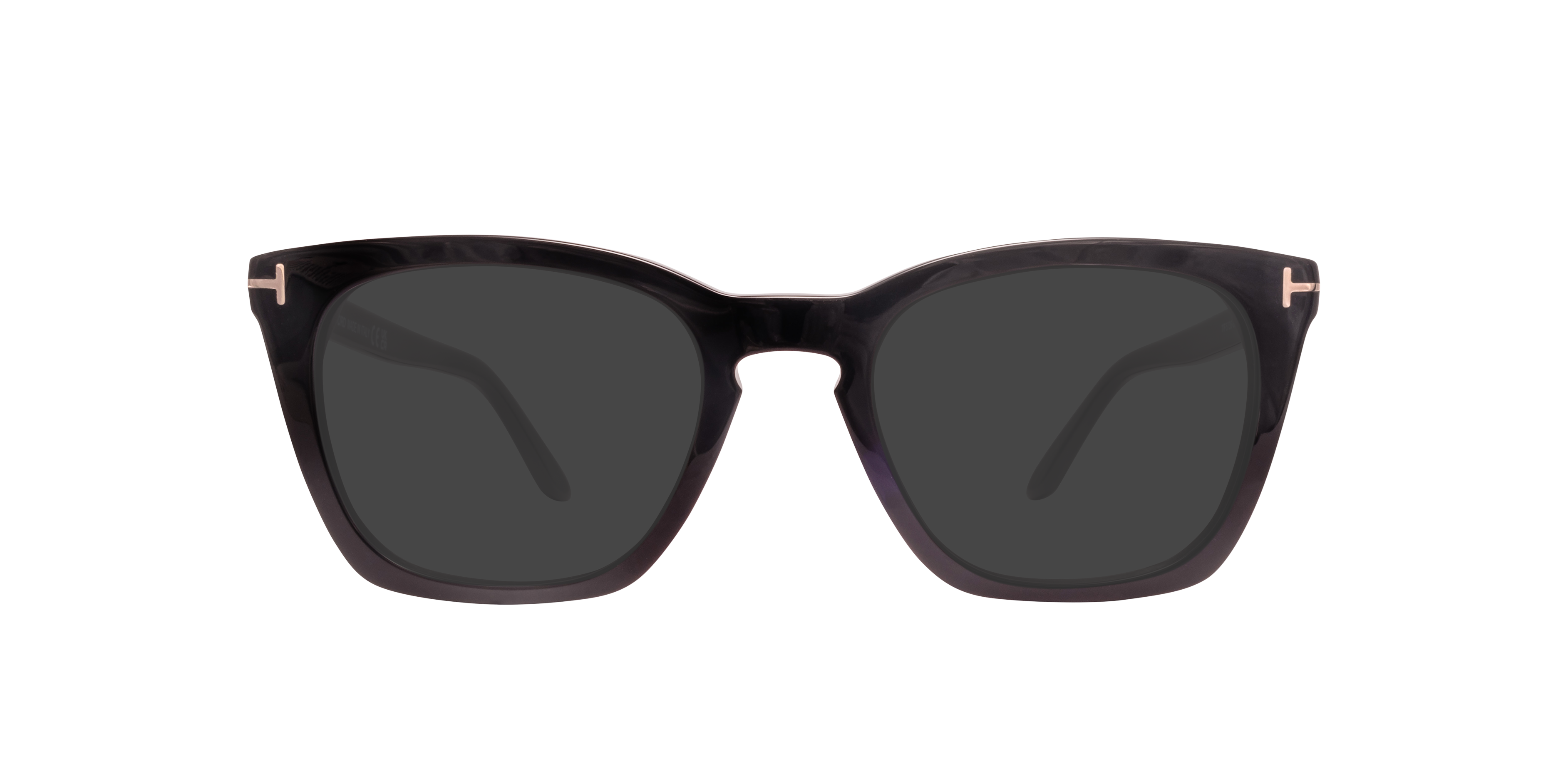 FT5736-B Black Shiny AcetateEyeglass Frames for Glasses Direct, with Tinted Lenses