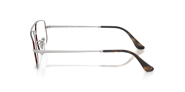 RB6545 Matte Havana On Matte Silver MetalEyeglass Frames for Glasses Direct, Side View