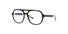 Maxwell Black PlasticEyeglass Frames for Glasses Direct, Angle View