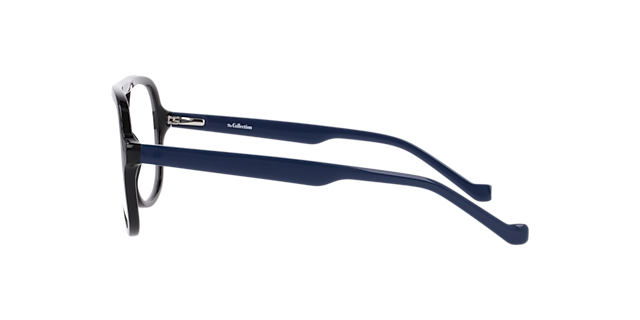 Maxwell Black PlasticEyeglass Frames for Glasses Direct, Side View