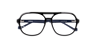 Maxwell Black PlasticEyeglass Frames for Glasses Direct, Closed View