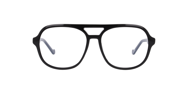 Maxwell Black PlasticEyeglass Frames for Glasses Direct, Front View