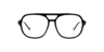 Maxwell Black PlasticEyeglass Frames for Glasses Direct, Front View