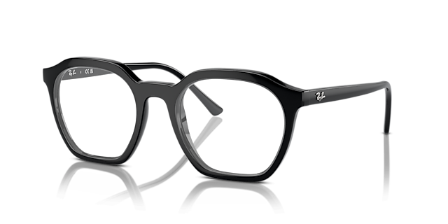 RB7238 Black PlasticEyeglass Frames for Glasses Direct, Angle View