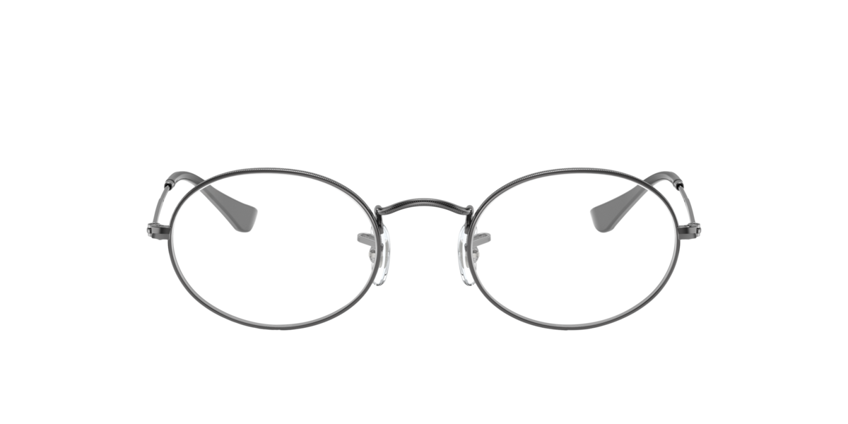 Ray-Ban Unisex Gunmetal,Arista Gold Gunmetal Oval Metal Eyeglasses Online - Full Rim - Oval Optics Small