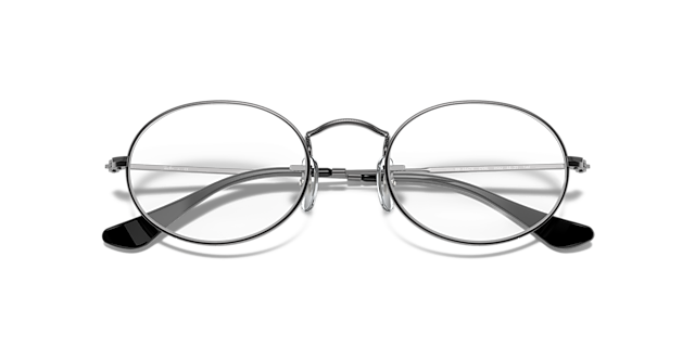 RB3547V Gunmetal MetalEyeglass Frames for Glasses Direct, Closed View