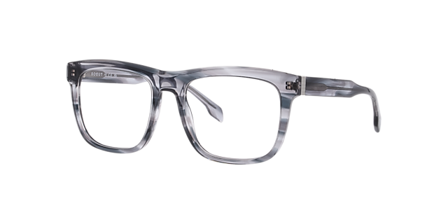 Nixon Horn Crystal Grey AcetateEyeglass Frames for Glasses Direct, Angle View