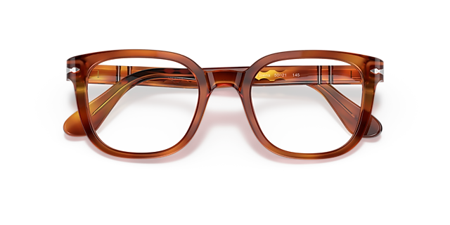 PO3263V Terra Di Siena AcetateEyeglass Frames for Glasses Direct, Closed View
