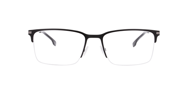 BOSS 1850 Black Matte MetalEyeglass Frames for Glasses Direct, Front View