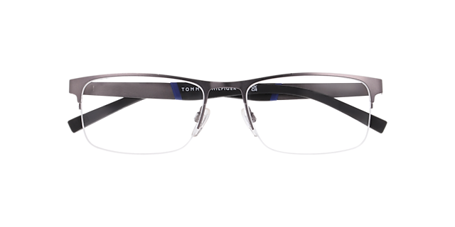 TH 2083 Silver Black MetalEyeglass Frames for Glasses Direct, Closed View