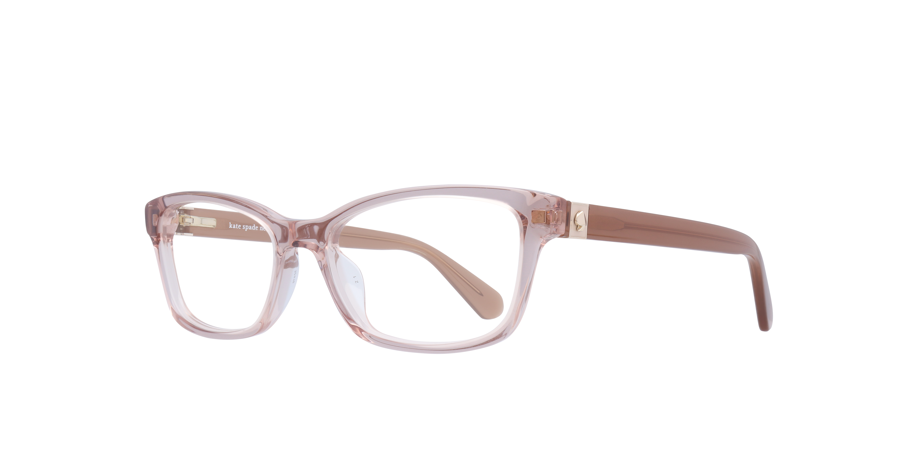 Renne Brown Light AcetateEyeglass Frames for Glasses Direct, Angle View