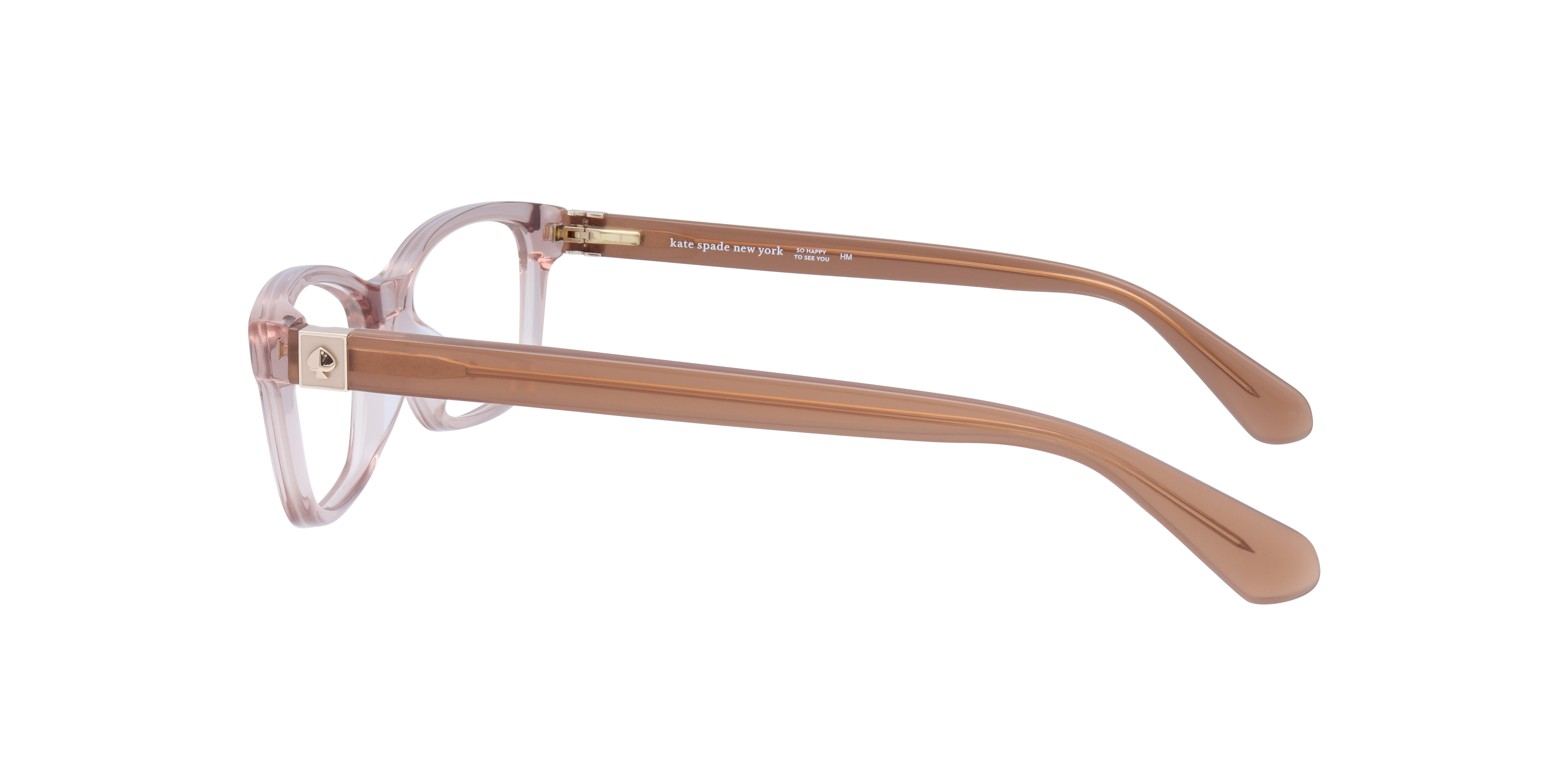 Renne Brown Light AcetateEyeglass Frames for Glasses Direct, Side View