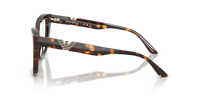 EA3267U Shiny Havana AcetateEyeglass Frames for Glasses Direct, Side View