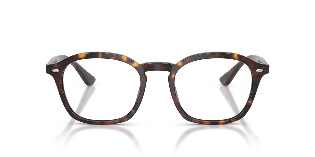Ray-Ban Unisex Havana Square Acetate Eyeglasses Online - Full Rim - Rb5451