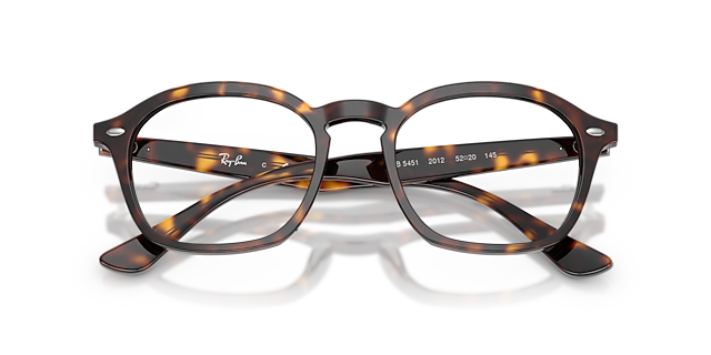 RB5451 Havana AcetateEyeglass Frames for Glasses Direct, Closed View