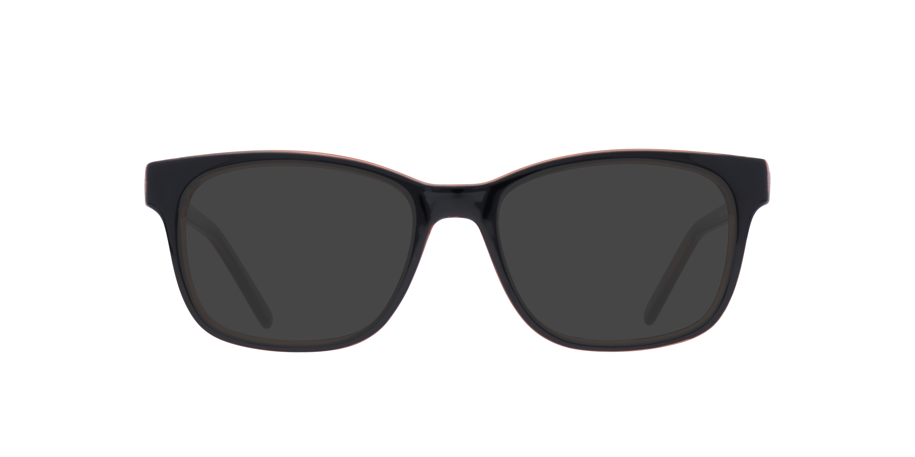 Diallo Black & Brown PlasticEyeglass Frames for Glasses Direct, with Tinted Lenses