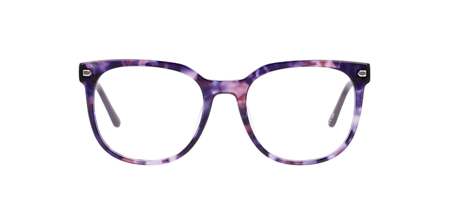 Merlyn Havana Purple AcetateEyeglass Frames for Glasses Direct, Front View