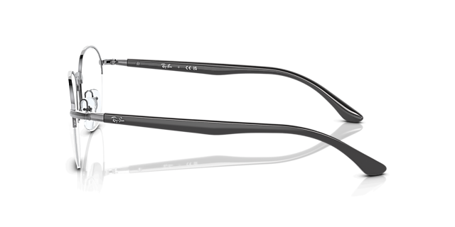 RB6487 Gunmetal MetalEyeglass Frames for Glasses Direct, Side View
